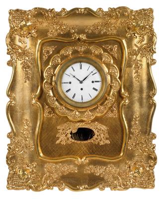 A Biedermeier frame clock - Umění a starožitnosti