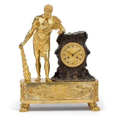 An Empire Period ormolu mantle clock - "Hercules" - Arte e antiquariato