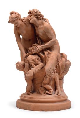 A faun with nymph and putto, - Umění a starožitnosti