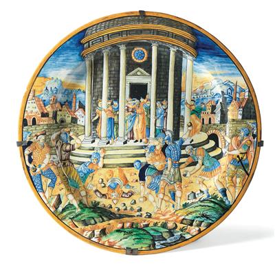 A large ‘Istoriato’ plate, Urbino circa 1540/50 - Umění a starožitnosti