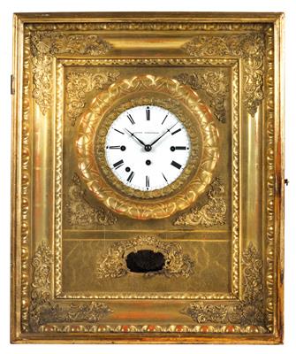 A small Biedermeier frame clock with alarm - Umění a starožitnosti