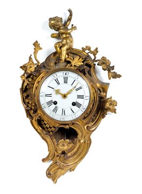 Louis XV Ormolu Carteluhr - Uhren, Metallarbeiten, Vintage, Asiatika, Fayencen, Skulpturen, Volkskunst