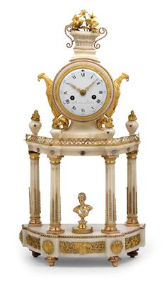 Louis XVI Marmor Trumeau-Uhr - Uhren, Metallarbeiten, Vintage, Asiatika, Fayencen, Skulpturen, Volkskunst