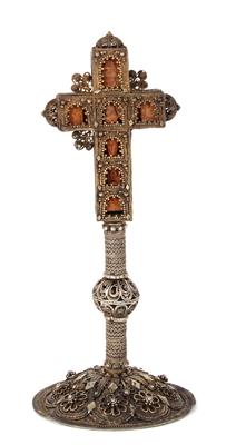 An orthodox free-standing crucifix, - Antiques and art