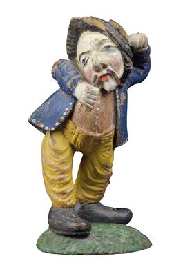 A dwarf smoking a pipe, - Antiques and art