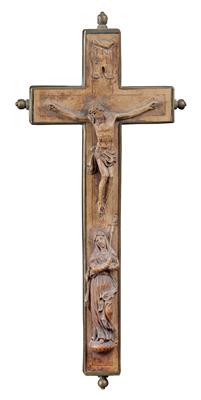 A reliquary crucifix, - Arte e antiquariato