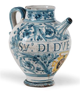 A syrup jug, Savona, 17th/18th cent. - Antiques and art