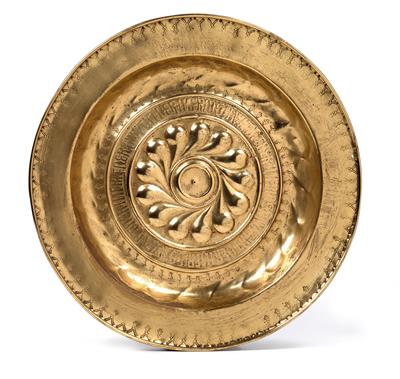 A Beckenschläger bowl, - Clocks, Asian Art, Metalwork, Faience, Folk Art, Sculpture