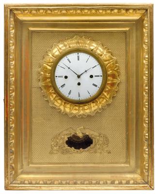 A Biedermeier frame clock - Orologi, arte asiatica, metalli lavorati, fayence, arte popolare, sculture