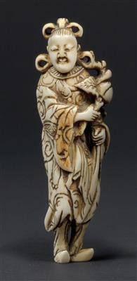An ivory netsuke of Seiobo, Japan, early 18th cent. - Orologi, arte asiatica, metalli lavorati, fayence, arte popolare, sculture