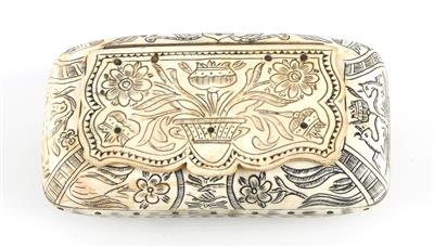 A snuff tin, - Orologi, arte asiatica, metalli lavorati, fayence, arte popolare, sculture