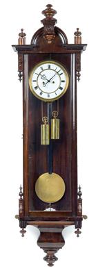 A Late Biedermeier wall pendulum clock - Umění a starožitnosti