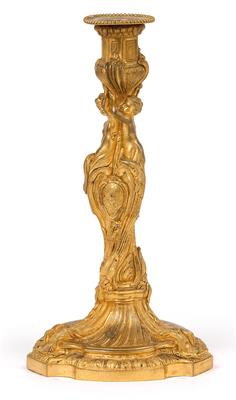 Susse Frères- Parisian candlestick, - Clocks, Asian Art, Metalwork, Faience, Folk Art, Sculpture