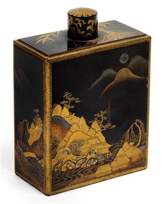 A tea caddy, Japan, Meiji Period - Clocks, Asian Art, Metalwork, Faience, Folk Art, Sculpture