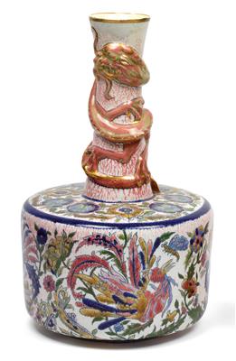 A vase, Zsolnay, Pécs, around 1882/85 - Orologi, arte asiatica, metalli lavorati, fayence, arte popolare, sculture