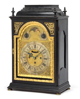 A Baroque bracket clock [Stockuhr] from Vienna, with moon phase - Clocks, Asian Art, Metalwork, Faience, Folk Art, Sculpture