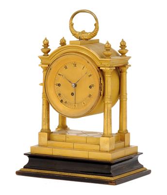 A Empire travel alarm from Vienna - Orologi, arte asiatica, metalli lavorati, fayence, arte popolare, sculture