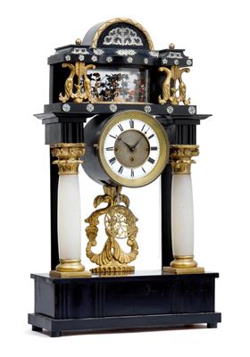 A Biedermeier portal clock - Orologi, arte asiatica, vintage, metalli lavorati, fayence, arte popolare, sculture