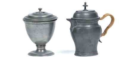 A Biedermeier pewter jug, - Orologi, arte asiatica, vintage, metalli lavorati, fayence, arte popolare, sculture