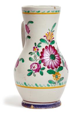 A Birnkrug jug, Leobersdorf, around 1800, - Umění a starožitnosti