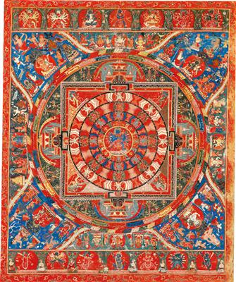 The 62-times Mandala of Yidam Cakrasamvara, Nepal 18th/19th cent. - Orologi, arte asiatica, vintage, metalli lavorati, fayence, arte popolare, sculture