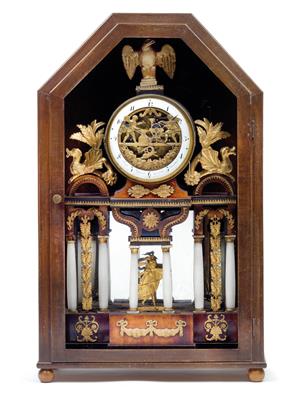 An Empire Period commode clock with automaton - Umění a starožitnosti
