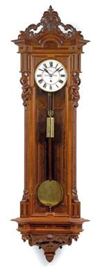 A large "Old German" wall pendulum clock with 1 month power reserve, - Orologi, arte asiatica, vintage, metalli lavorati, fayence, arte popolare, sculture