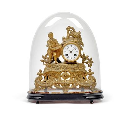 A Historism Period mantelpiece clock - Clocks, Asian Art, Vintage, Metalwork, Faience, Folk Art, Sculpture