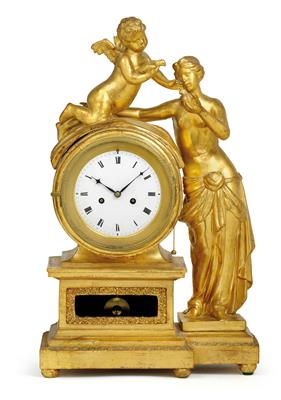 A Josephinian commode clock - Orologi, arte asiatica, vintage, metalli lavorati, fayence, arte popolare, sculture
