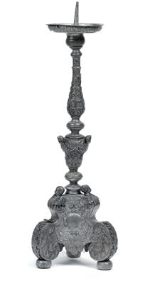A candelabra, - Clocks, Asian Art, Vintage, Metalwork, Faience, Folk Art, Sculpture