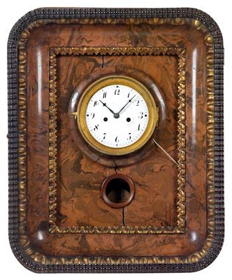 A small Biedermeier frame clock - Clocks, Asian Art, Vintage, Metalwork, Faience, Folk Art, Sculpture