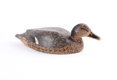 Decoy duck, - Clocks, Asian Art, Vintage, Metalwork, Faience, Folk Art, Sculpture