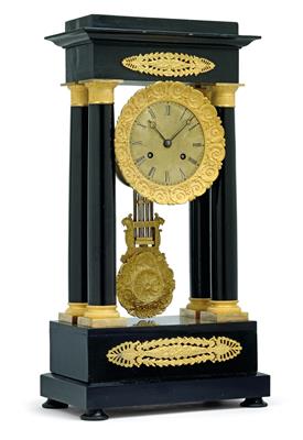 A Louis Philippe portico clock - Clocks, Asian Art, Vintage, Metalwork, Faience, Folk Art, Sculpture