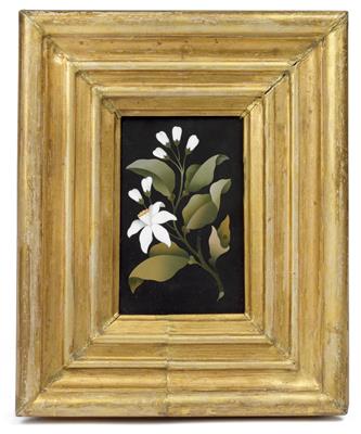 A pietra dura picture, - Orologi, arte asiatica, vintage, metalli lavorati, fayence, arte popolare, sculture