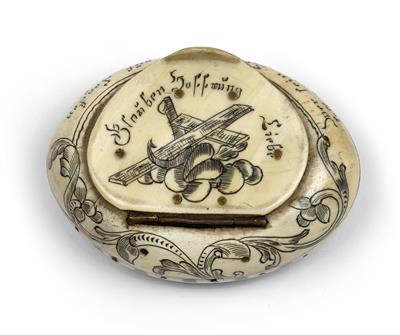 A Sterzing snuff tin, - Orologi, arte asiatica, vintage, metalli lavorati, fayence, arte popolare, sculture