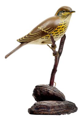 A Viechtau bird, thrush, - Clocks, Asian Art, Vintage, Metalwork, Faience, Folk Art, Sculpture