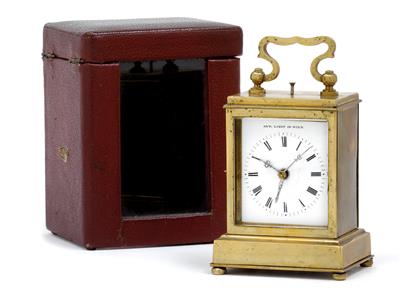 A Biedermeier travel alarm from Vienna - Orologi, arte asiatica, vintage, metalli lavorati, fayence, arte popolare, sculture