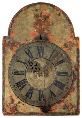 A rustic wood gear clock with 1/4 hour strike - Orologi, arte asiatica, metalli lavorati, fayence, arte popolare, sculture