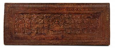 A book cover, Tibet, 17th/18th cent. - Orologi, arte asiatica, metalli lavorati, fayence, arte popolare, sculture