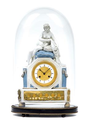 A Charles X porcelain clock - Orologi, arte asiatica, metalli lavorati, fayence, arte popolare, sculture