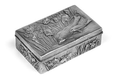 A box with cover, China, circa 1900 - Clocks, Asian Art, Metalwork, Faience, Folk Art, Sculpture