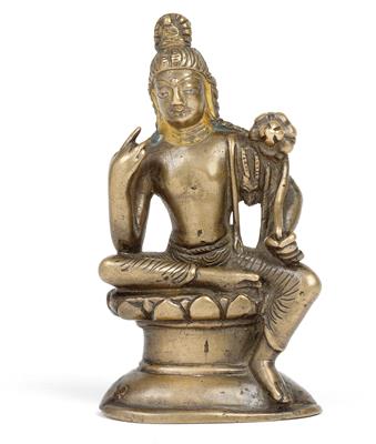 Maitreya, Kashmir, 8th-11th cent. - Clocks, Asian Art, Metalwork, Faience, Folk Art, Sculpture