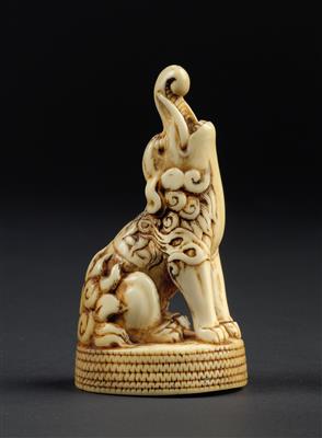 An ivory netsuke of Baku, Japan, 18th/19th cent. - Umění a starožitnosti