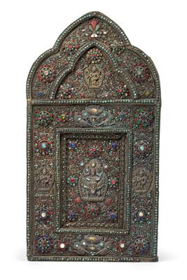 A votive panel, Nepal, 19th/20th cent. - Orologi, arte asiatica, metalli lavorati, fayence, arte popolare, sculture