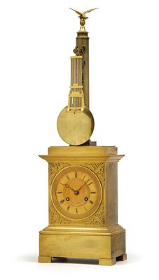 An Empire "Mysterieuse" bronze pendulum clock - Antiquariato