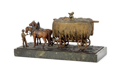 F. X. Bergmann - hay wagon, - Antiques