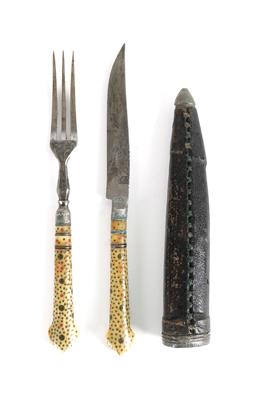 A wagonner's set of cutlery, - Starožitnosti