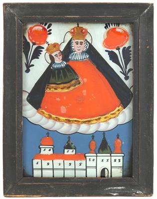 A reverse glass painting, Mariazell, Sandl, - Antiquariato