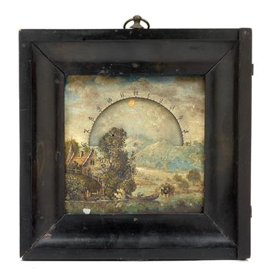 A small Biedermeier day/night clock - Antiques