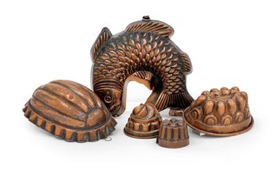 A set of pie or aspic moulds, - Starožitnosti